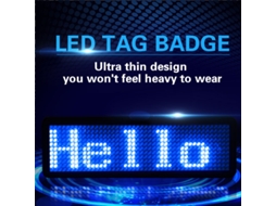Laxiscreed Xícara Led Programável Recarregável Com Múltiplas Línguas Para Identificação E Nomeação Digital