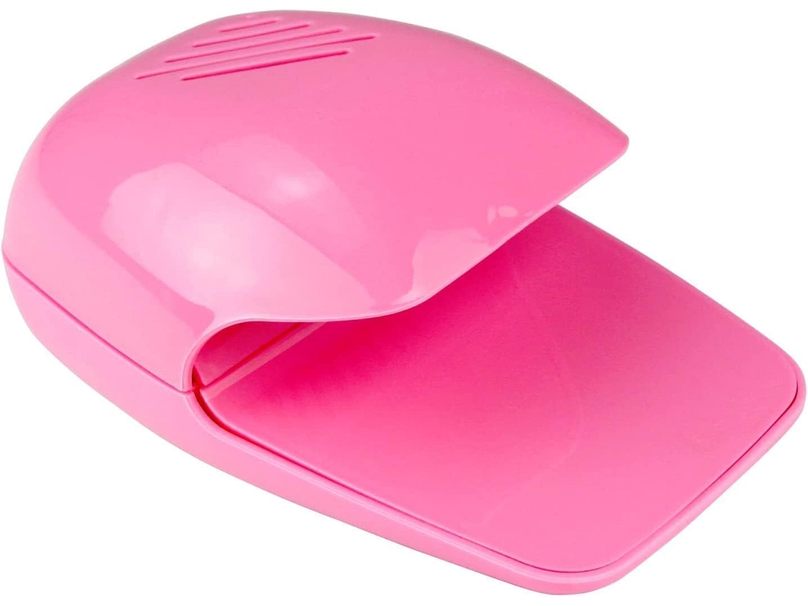 Secador De Unhas, Portátil, Alimentado Por Bateria, Adequado Para Esmaltes Comuns - Rosa
