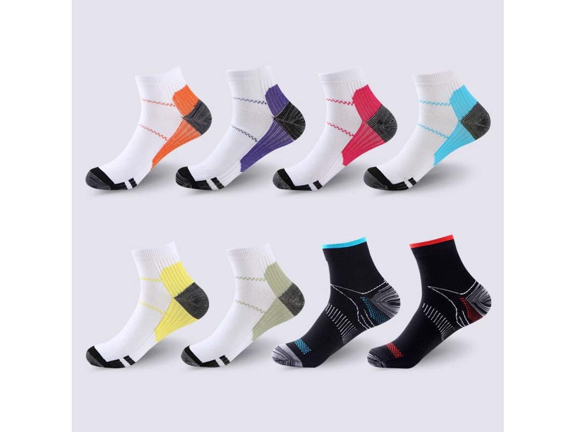 8 Pares De Meias De Compressão Elásticas Para Homens E Mulheres