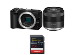 Eos R50 V + Rf S 14 30mm F/4.5 6.3 Is Stm Pz + 1 Sandisk 256gb Extreme Pro Uhs ii Sdxc + Ebook “20 Dicas para Fotos Que Impressionam” CANON
