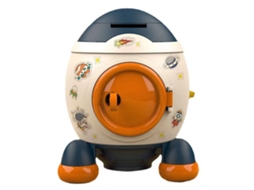 Cofrinho Foguete Espacial Cartoon, Morandi Blue, para Crianças, Presente, Adorno, Multifuncional com MARCA