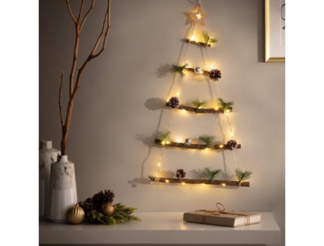 Árvore de Natal LED LEDKIA (Branco - Madeira - 60x40 cm)