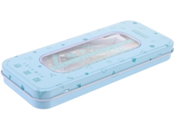 Régua triangular profissional e conjunto de transferência, compasso de mesa, plástico e ferro, superfície lisa para