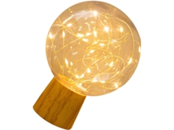 Luminária Noturna Led Bola Estrelada, Usb Compacta, Plástico Seguro,