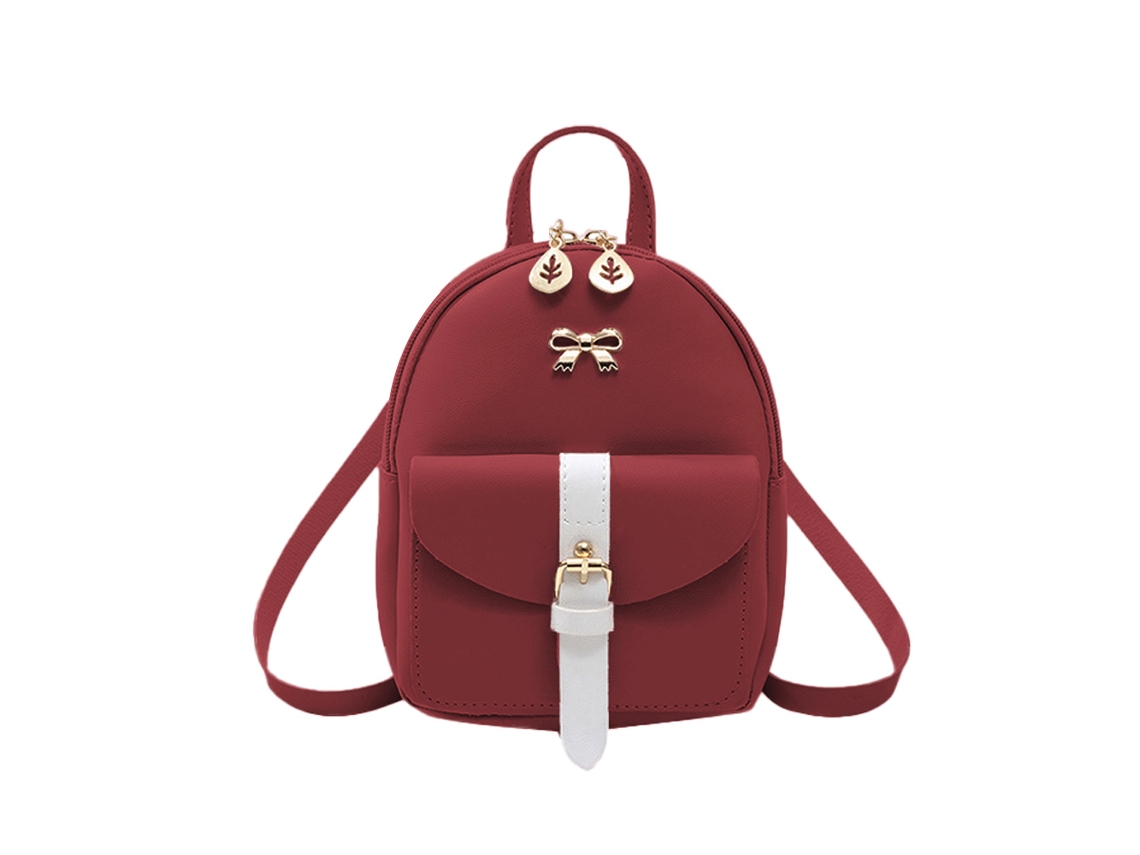 Mochila Casual Bolsa Bolsa Transversal para Celular de Ombro Único Vermelho