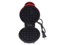 Fabricador de Mini Waffles Redondo Antiaderente Multifuncional para Café da Manhã Torrada Sanduíche 110v Plug Us