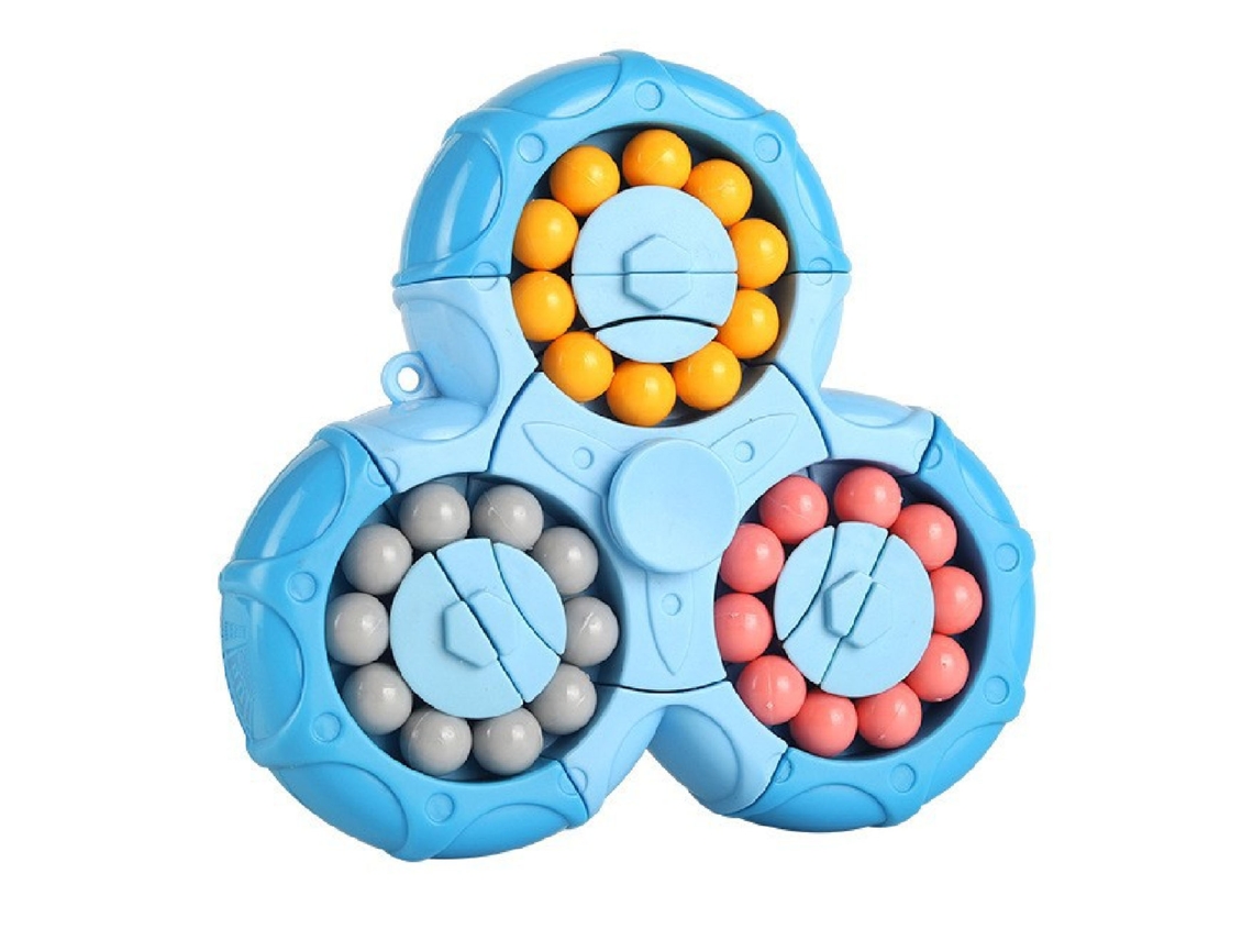 Brinquedo Quebra cabeça de Pérolas Business Rotativas para Crianças Desenvolvimento Imagem Azul S/MARCA