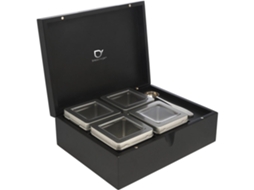Bredemeijer Teabox 4 Tea Cans And Tea Spoon