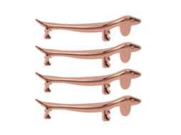Suporte para Pratos LAXISCREED Ouro Rosa 4pcs