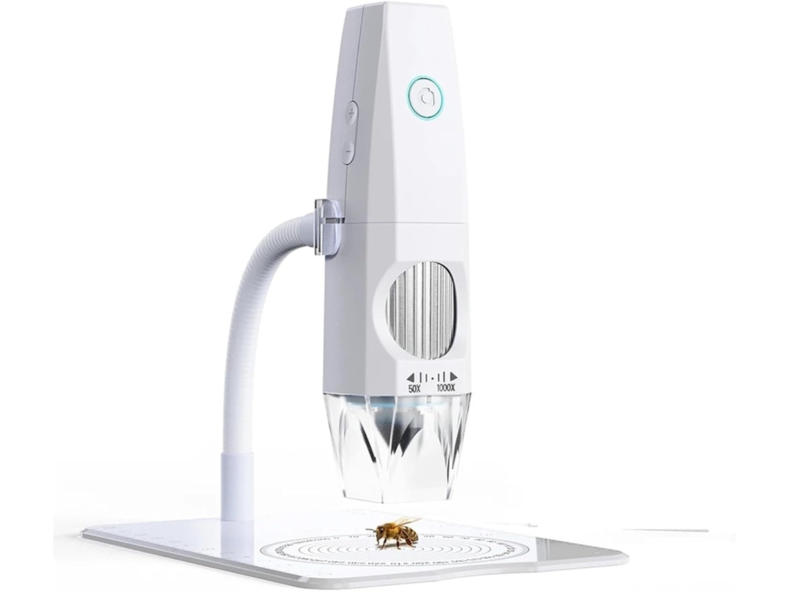 Microscópio Eletrônico De 2mp 1080p Com Wi Fi, Usb E Compatibilidade Com Celular/computador.
