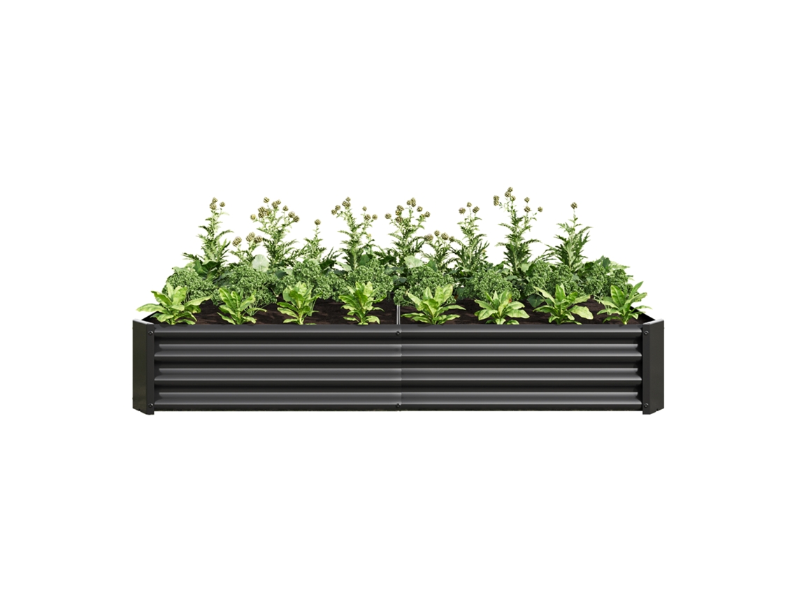 Hochbeet Aus Metall,robustes Stahlblech,rostfrei,langlebig,ideal Für Gemüse,kräuter Und Blumen,einfacher Bausatz Ohne Boden ORBITRA COMMERCE