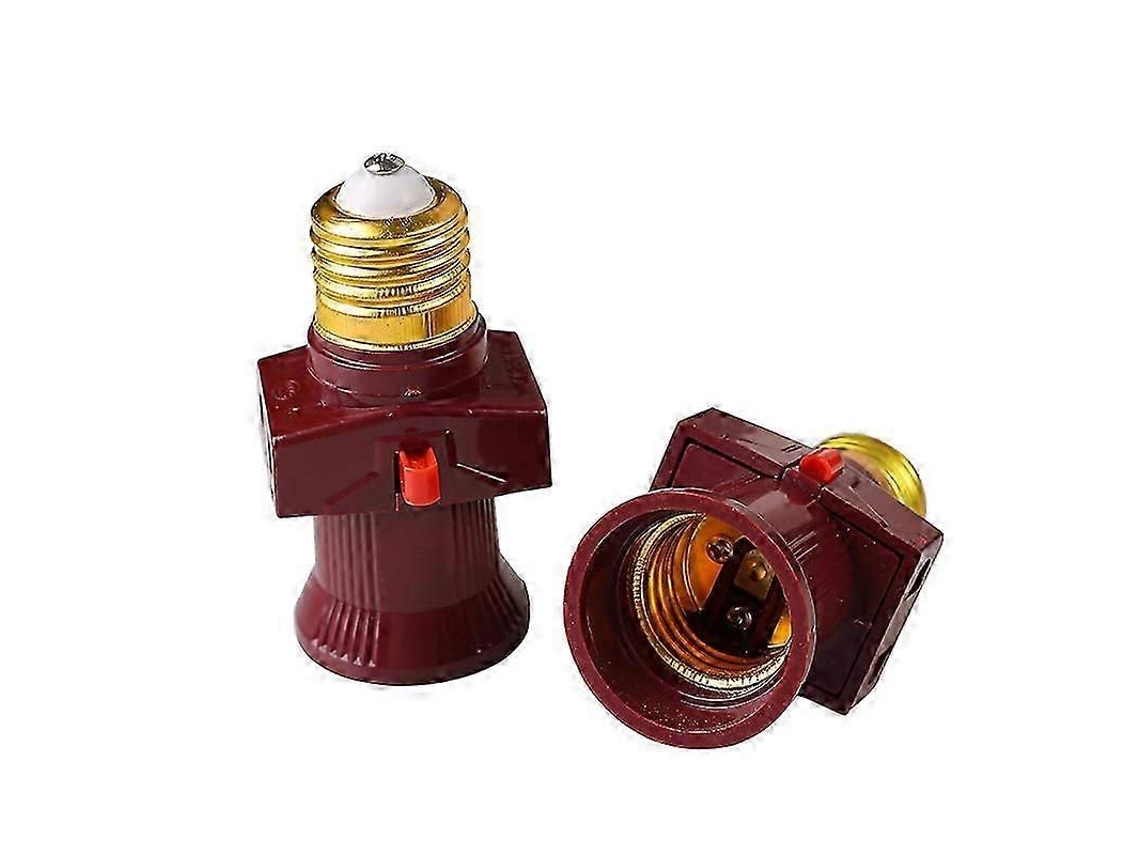 Soquetes E27 Com Interruptor, Pacote Com 2, 6a 250v, Classe A De Eficiência Energética.