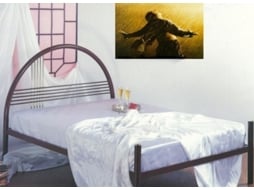 Cama COLCHÃOCERTO.PT (183x133 - Ferro - Preto)