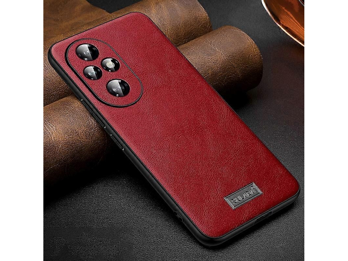 Capa De Celular Sulada À Prova De Choque, Híbrida, Em Tpu E Couro, Feita À Mão, Para Honor 200 Pro