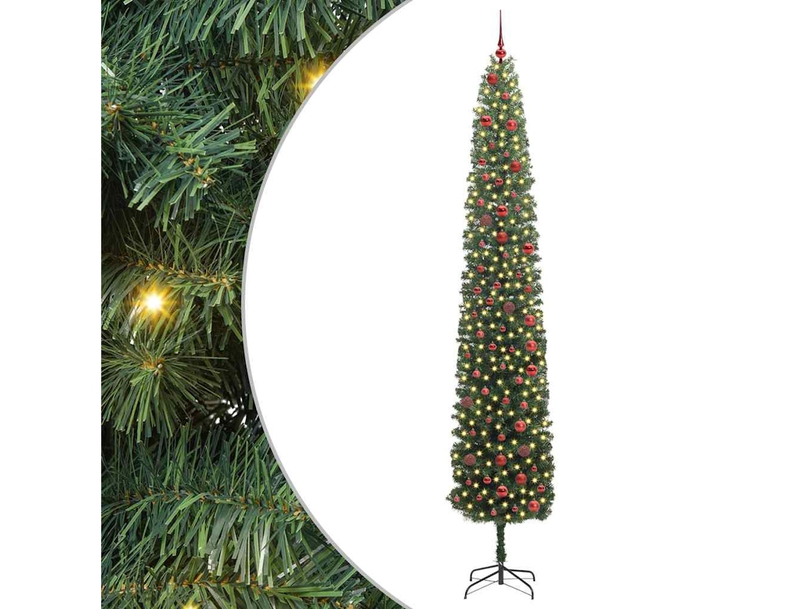 Vidaxl Árvore De Natal Artificial Verde 300 Cm Pvc E Aço E Plástico