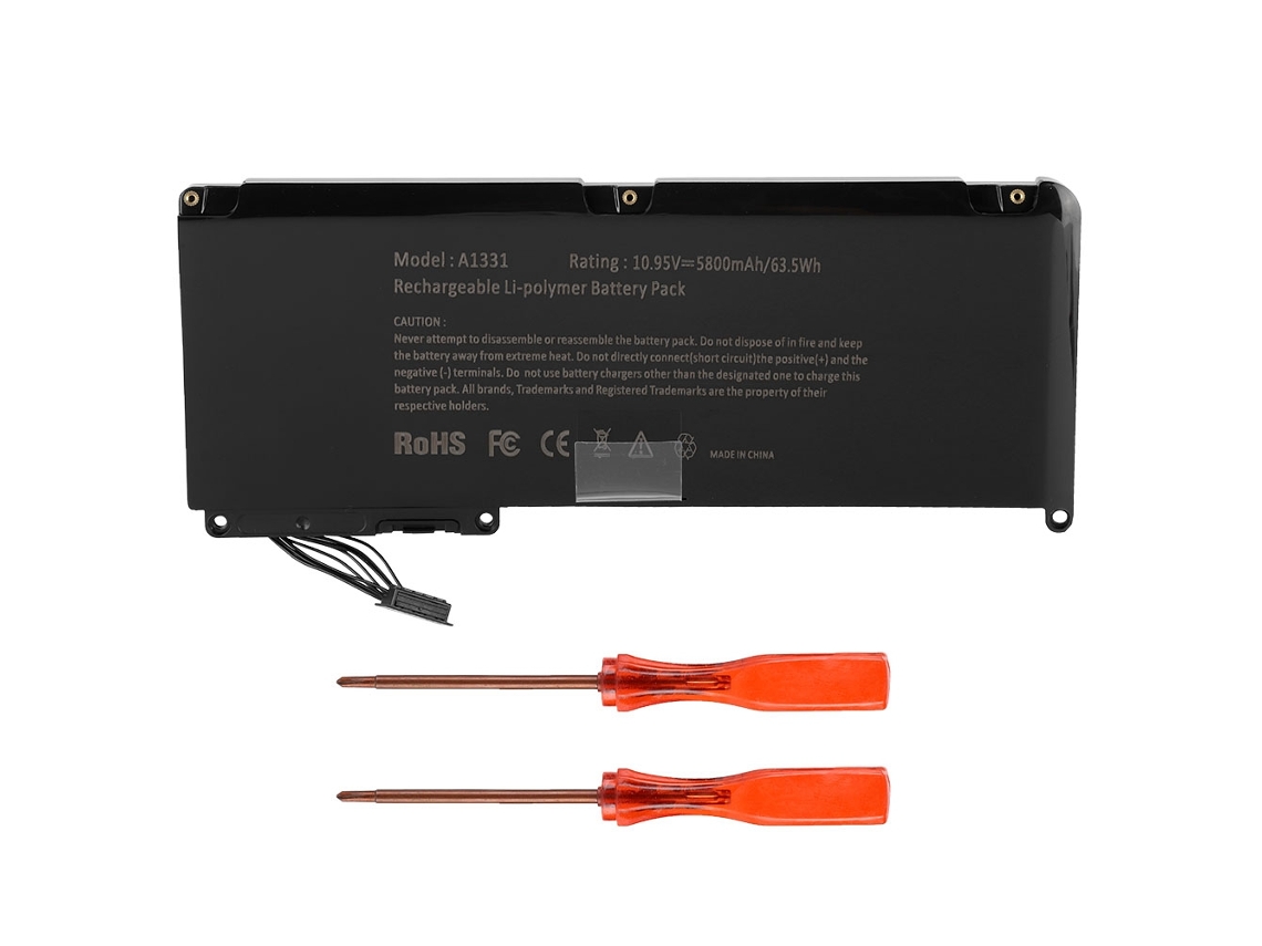 Bateria para Notebook EOOCOO adequada para Apple a1331 10.95v 63.5wh