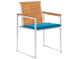 Maison Exclusive - Cadeiras De Jardim 8 Pcs C/ Almofadões Madeira De Acácia Maciça