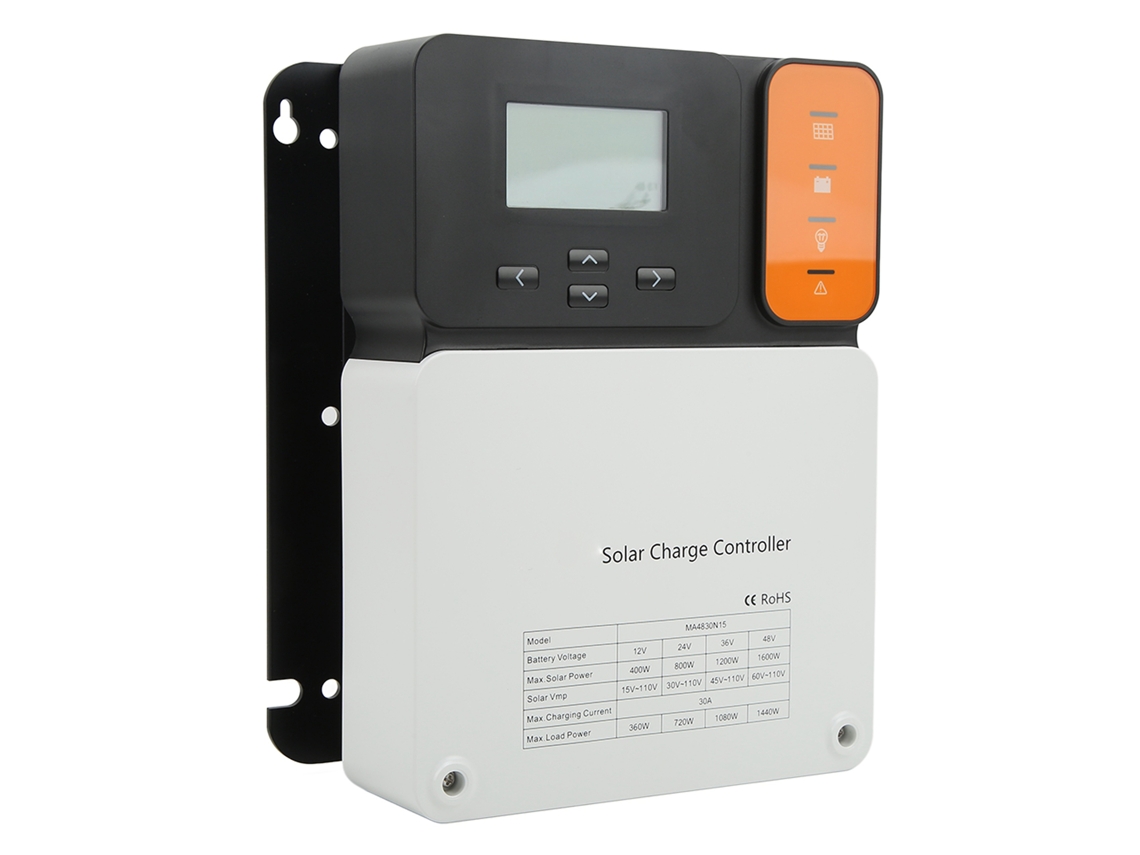 Controlador De Carga Solar Mppt 30a 12v-48v