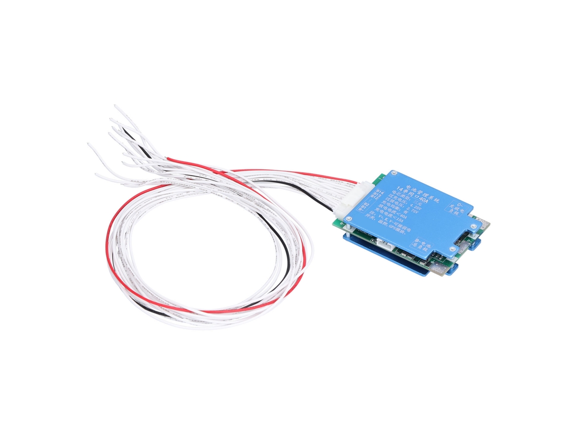 Placa De Proteção Bms Pcb Com Função De Balanceamento Para Bateria De Lítio 40a