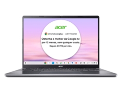 Portátil ACER Chromebook Plus 514 CB514-3H com Google AI (Outlet Caixa Aberta - 14'' WUXGA - AMD Ryzen 5 7520C - RAM:8 GB - 128 GB eMMC - AMD Radeon 610M)