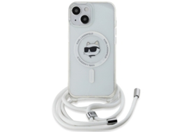 Capa para iPhone 13 KARL LAGERFELD Pele Sintética Rígida Transparente
