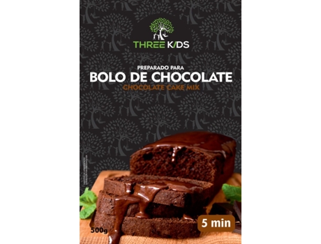 Preparado Para Bolo De Chocolate 500G THREE KIDS