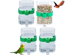 Dispensador Automático de Água para Pets, em Plástico Transparente, para Pássaros e Pequenos Animais, para Gaiolas AQUAFORGE