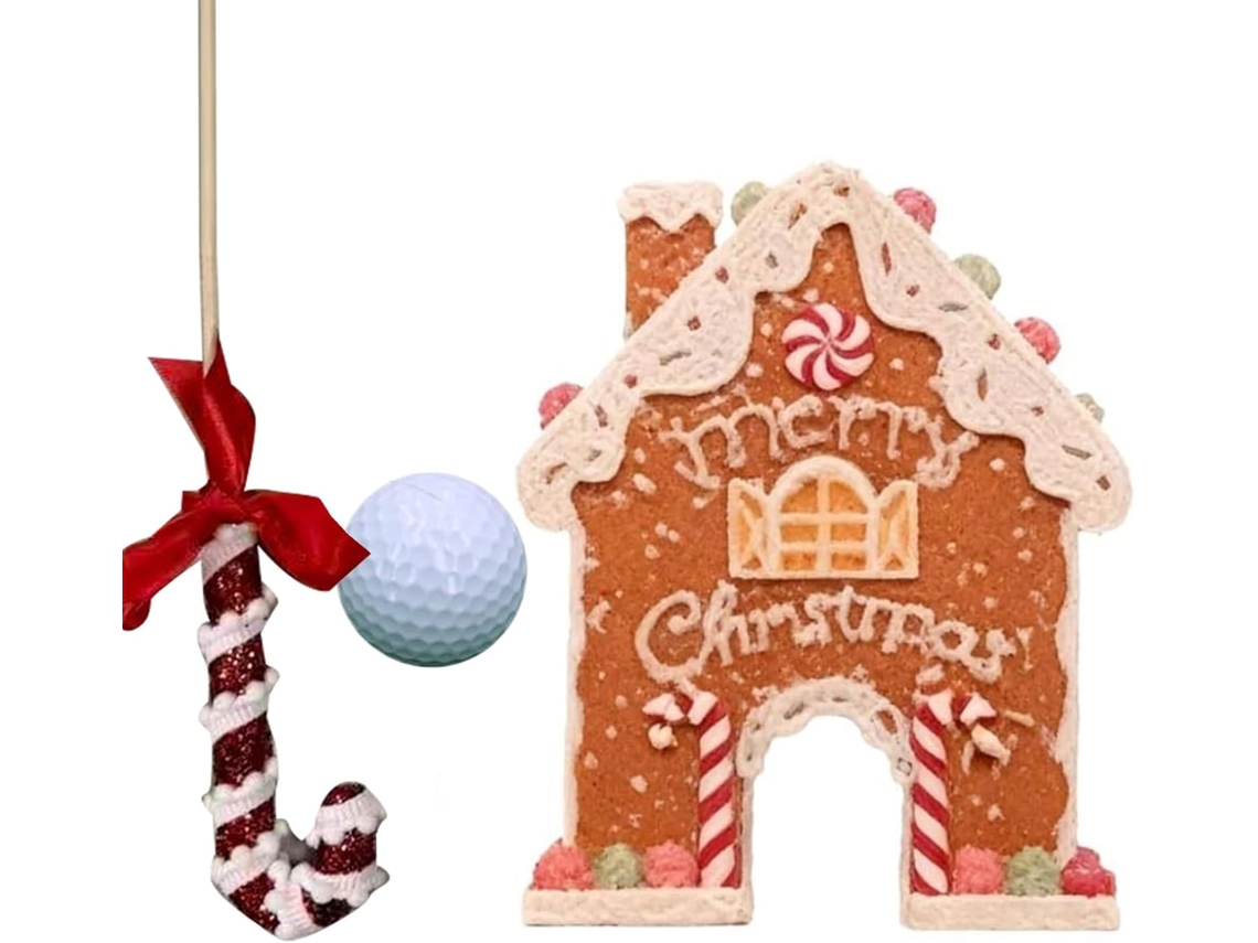 Kit De Golfe De Gengibre Para Uso Externo, Natal, Golfe, Casa De Gengibre Com Bengala Doce E Cas Vayotoy
