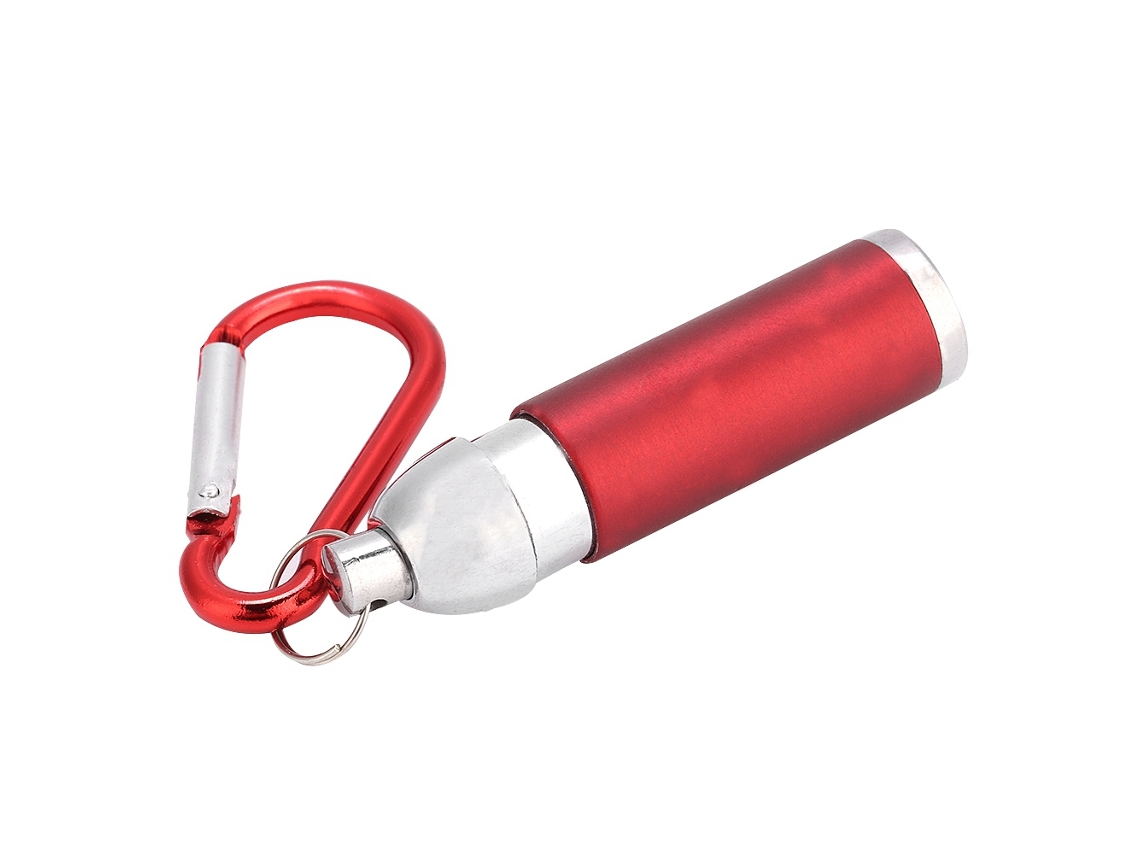 Lanterna Led Mini Portátil de Liga de Alumínio com Chaveiro Luz Vermelha | S/MARCA