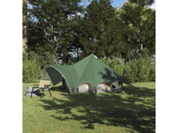 Vidaxl Tenda Teepee Para 3 Pessoas 3 Pessoa Verde E Cinza