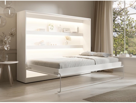 Cama embutida RAPILI VENTE-UNIQUE Branco 140x200 cm - Com colchão - Com sommier