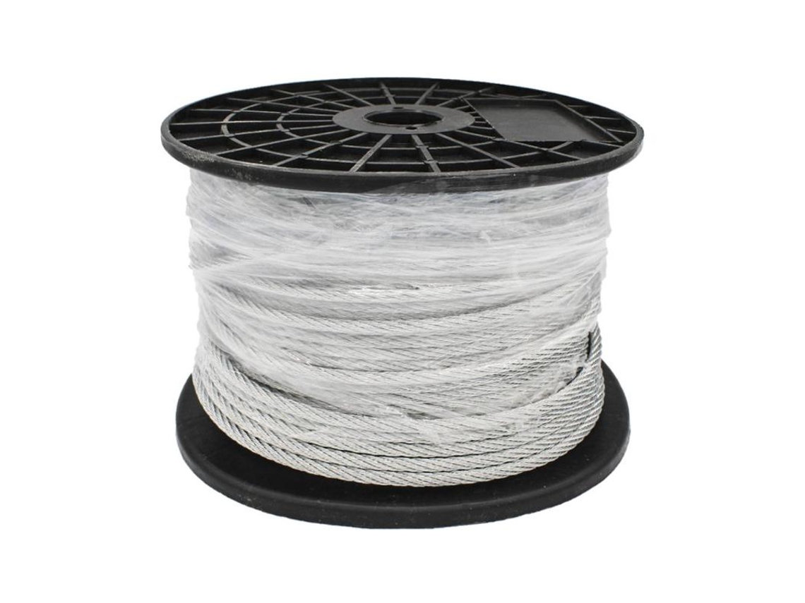 Cable acero 3 mm galvanizado 6x7x1  rollo 100 m