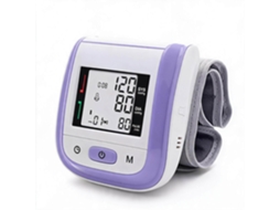 Monitor de Pressão Eletrónico de Pulso, Medição com um Botão Roxo CZHHMART