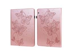 Capa‑flip Horizontal De Couro Halinuia Com Relevo De Borboleta Para Huawei Mediapad T3 10 9.6 Polegadas