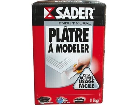 Gesso Modelador Sader 1 Kg Presa Retardada Interior Voc A