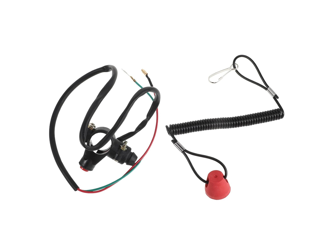Interruptor De Parada De Emergência Compacto E Durável Para Motocicletas Off-road - Segurança