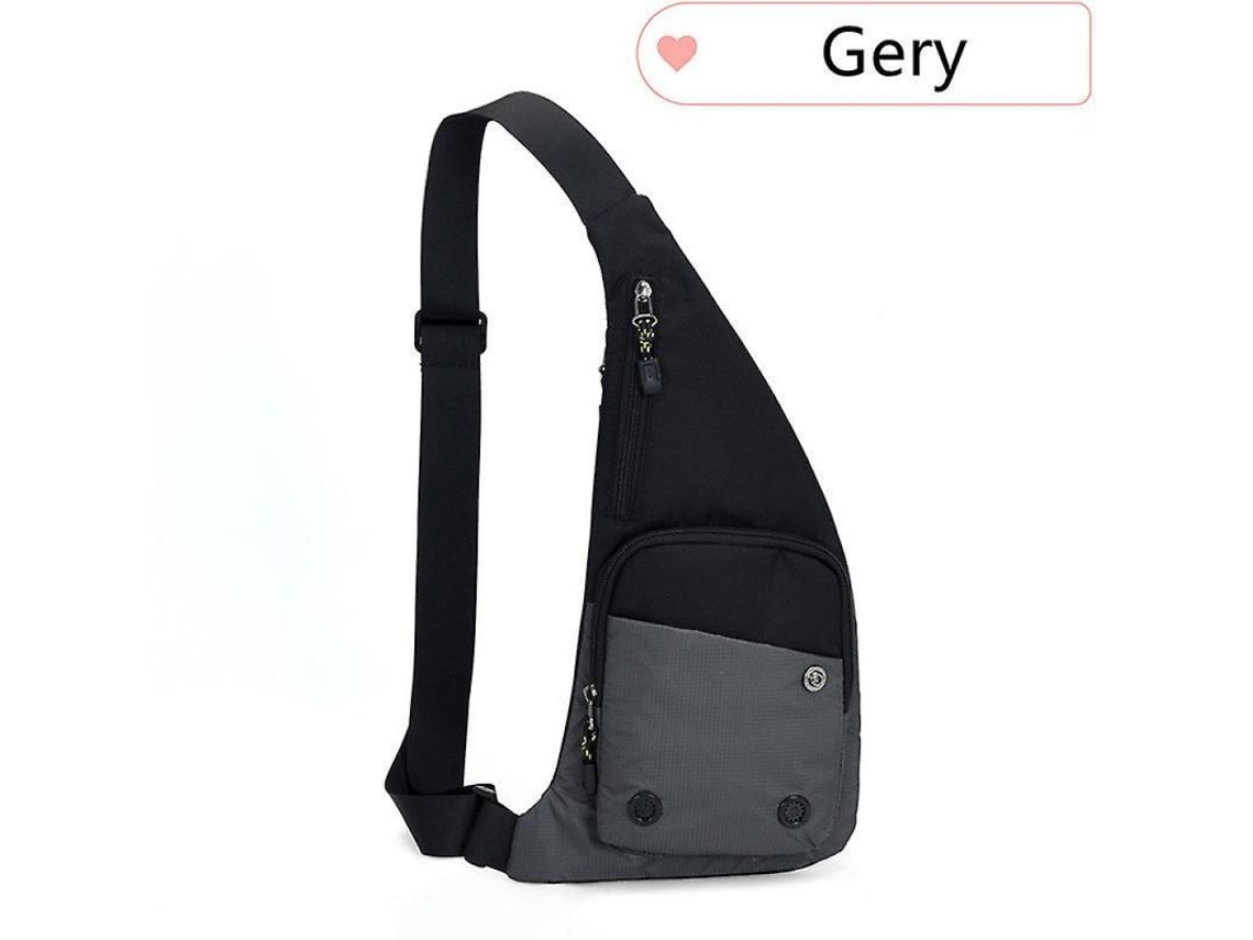 Bolsa Bandolera Unissex para Esportes, Viagem, Resistente à Água, Preto, Azul, Cinza, Verde (S/MARCA)