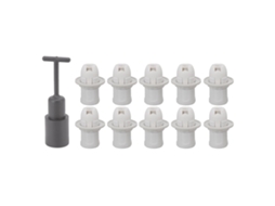 10pcs Base de Lâmpada E14 Abs com Mangueira Resistente À Alta Temperatura Soquete de Luz Branco S/MARCA