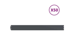 Lawn Edging, Lawn Edgings Vidaxl Branco Aço (10 X 103 Cm)
