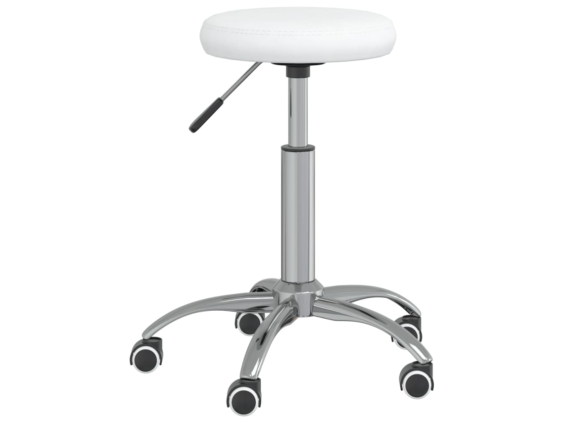 Vidaxl Banco De Massagens Couro Artificial Branco