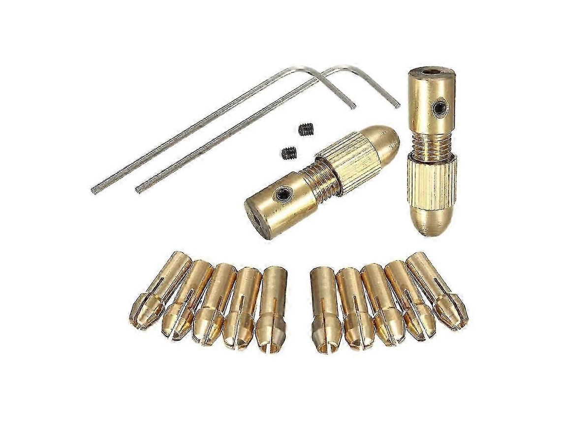 Conjunto de 14 Mandris Pequenos para Furadeira Elétrica 0,5 a 3 Mm em Cobre Mandril Torque GOKOCO (hexag Onal)