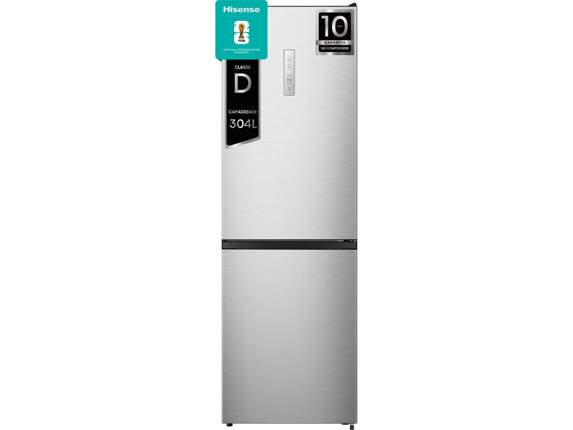 Frigorífico Combinado HISENSE RB390N4CCD (No Frost - 186 cm - 304 L - Inox)