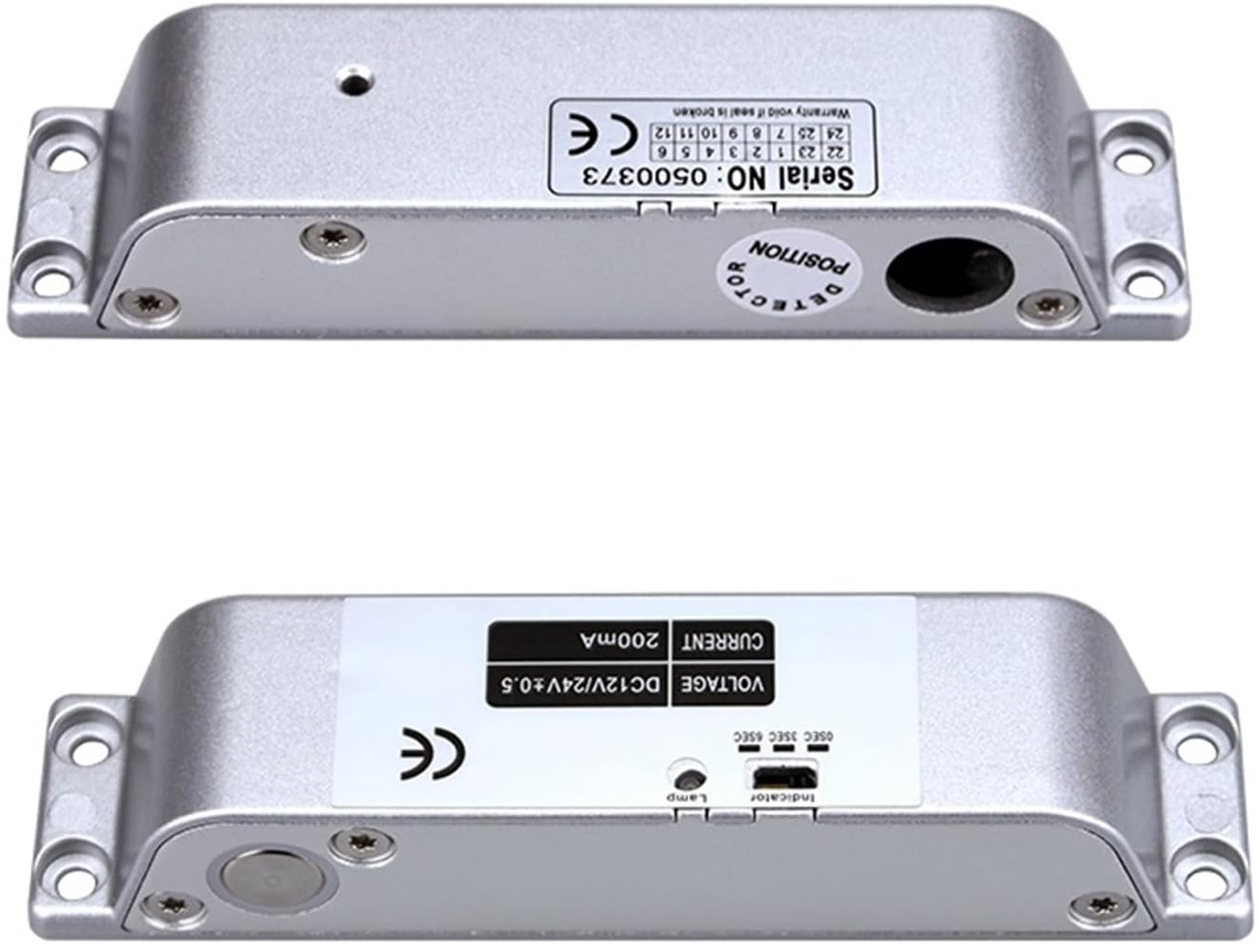 Fechadura Eletromagnética Para Portas, Trinco Elétrico Exposto 12v Ou 24v, Para Portas De Madeira, Ferro E Parede Corta