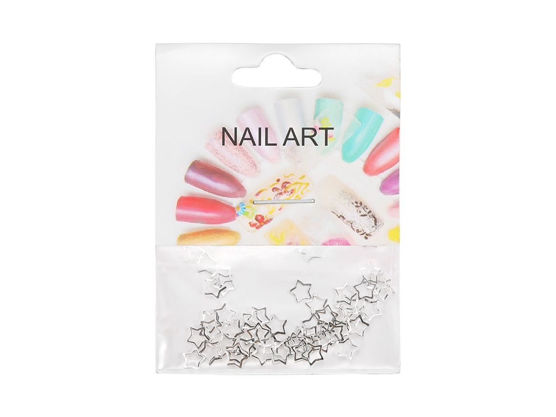 50 Piezas/bolsa Decoração De Unhas Pino De Metal Patch De Manicure (04)