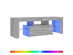 Móvel de Tv com Luzes Led 120x35x40 Cm Cinzento Sonoma MAISON EXCLUSIVE
