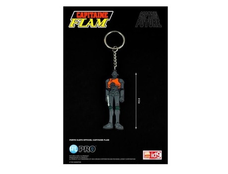 Porta-chaves Unissexo Crag Capitão Flam Mista Aborrachado Preto (/ 8 Cm)