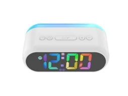 Despertador Digital Colorido Compacto Com Função Soneca E Atenuação De Brilho Para Quarto, Mesa De Cabeceira, Escrivaninha E Estante