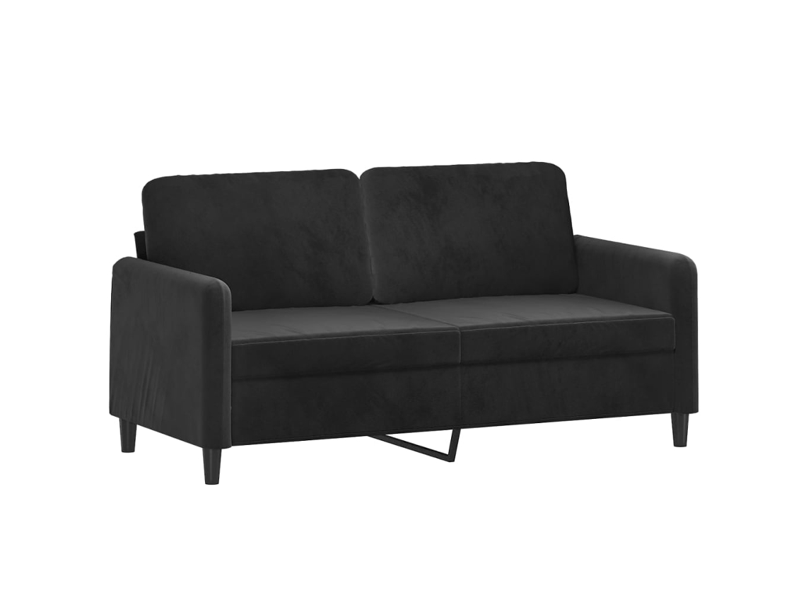 2-seater Sofa, 2-seater Sofas Vidaxl Preto Veludo (n/a)