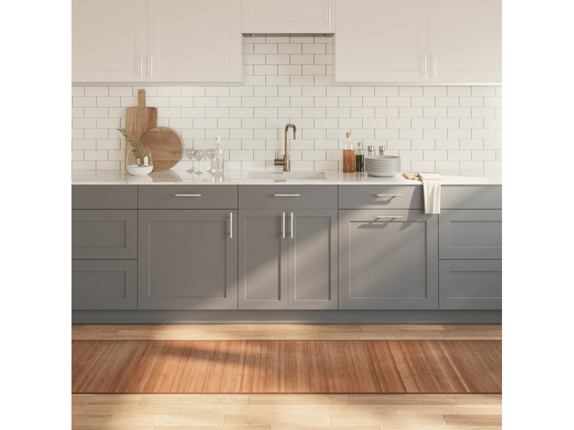Tapete Retangular 70x300 Cm Bambu Cor Natural Wsd435647