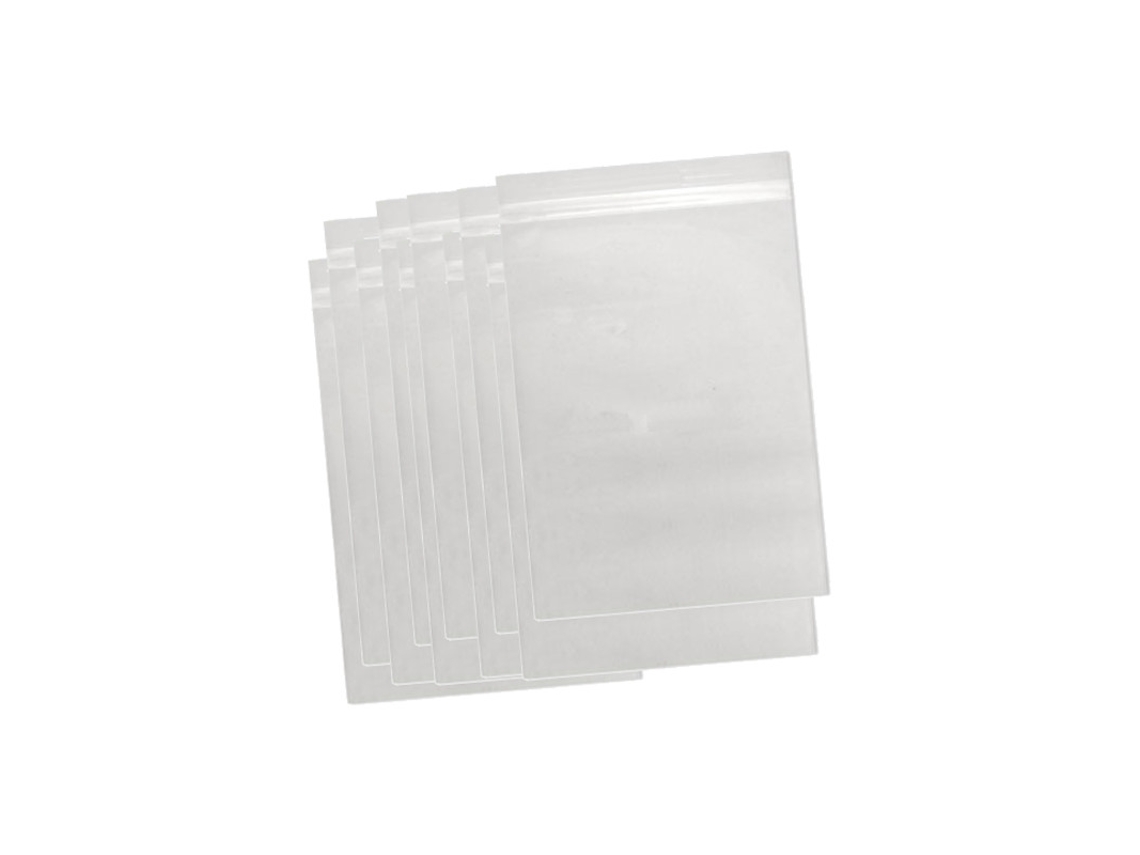 100 Sacos Ziplock de 120x180mm Sem Espaço para Escrever para Guardar Alimentos e Miçangas BRILVIBERA